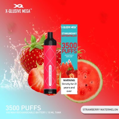 X - QLUSIVE MEGA STRAWBERRY WATERMELON - 3500 PUFFS — Buy Online Australia | Buy Vape Online