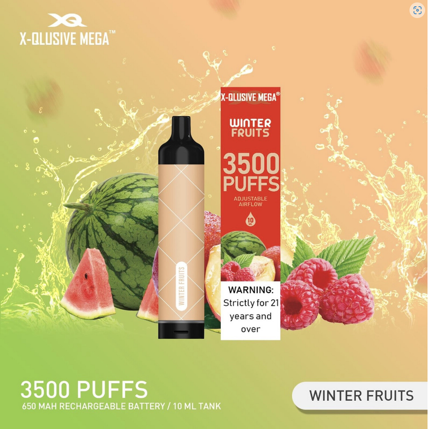 X - QLUSIVE MEGA WINTER FRUIT - 3500 PUFFS — Buy Online Australia | Buy Vape Online