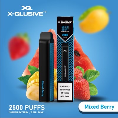 X - QLUSIVE MIXED BERRY - 2500 PUFFS — Buy Online Australia | Buy Vape Online