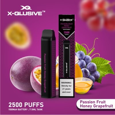 X - QLUSIVE PASSIONFRUIT HONEY GRAPEFRUIT - 2500 PUFFS — Buy Online Australia | Buy Vape Online