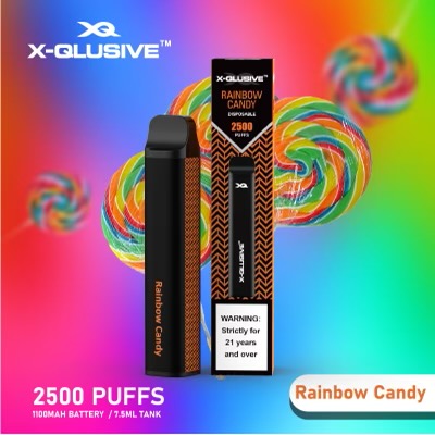 X - QLUSIVE RAINBOW CANDY - 2500 PUFFS — Buy Online Australia | Buy Vape Online