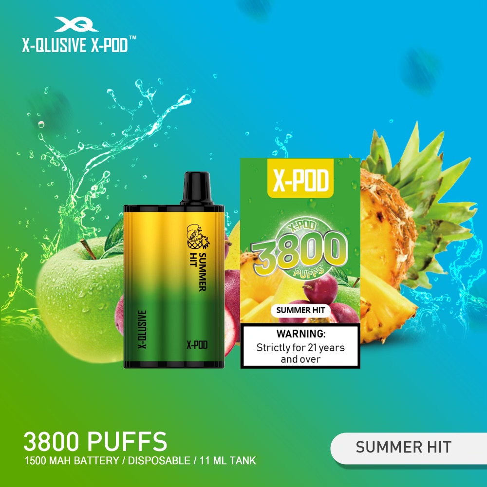 X - QLUSIVE X - POD SUMMER HIT (Apple Passionfruit Mango) - 3800 PUFFS — Buy Online Australia | Buy Vape Online