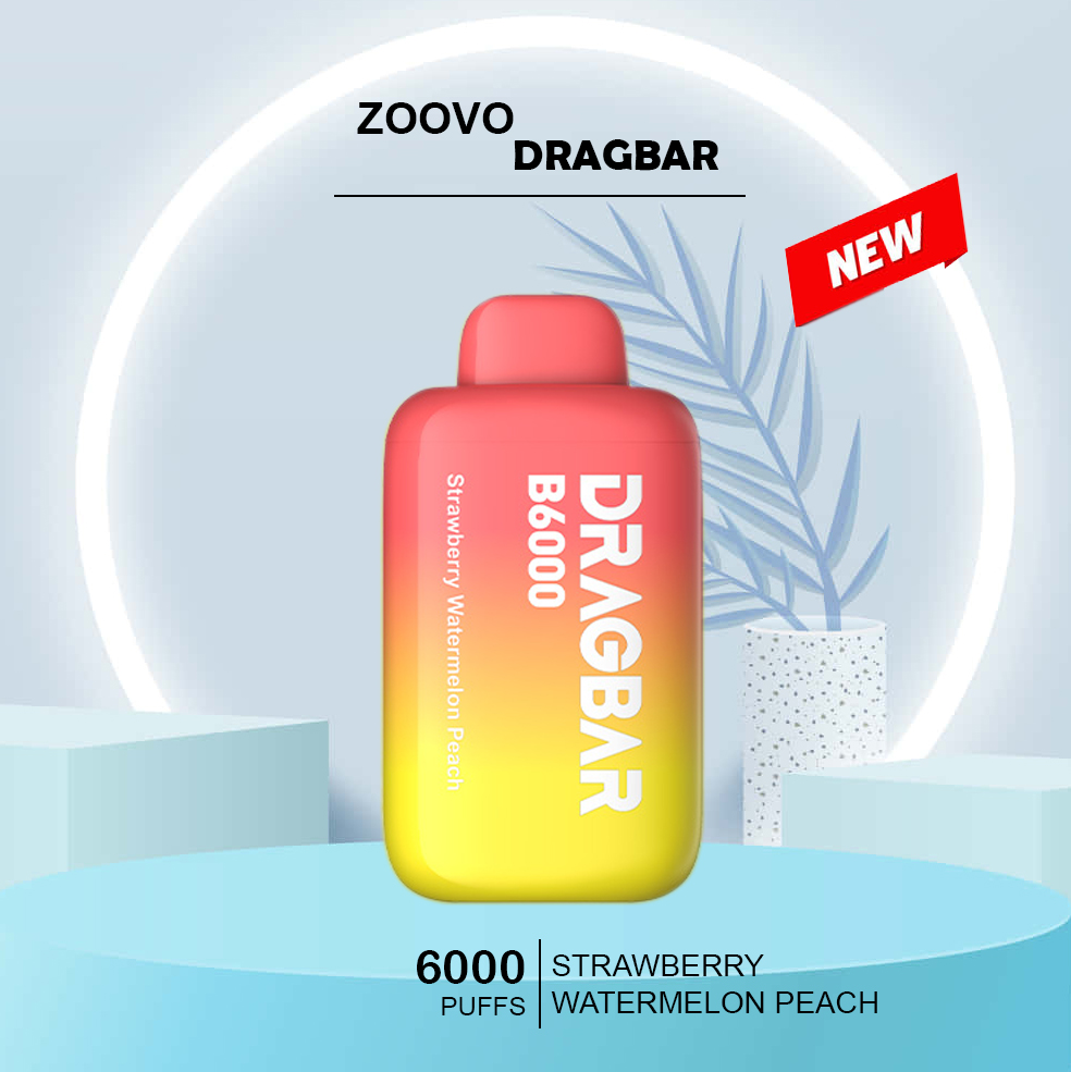 Zoovoo Dragbar Strawberry Watermelon Peach 6000 Puffs — Buy Online Australia | Buy Vape Online